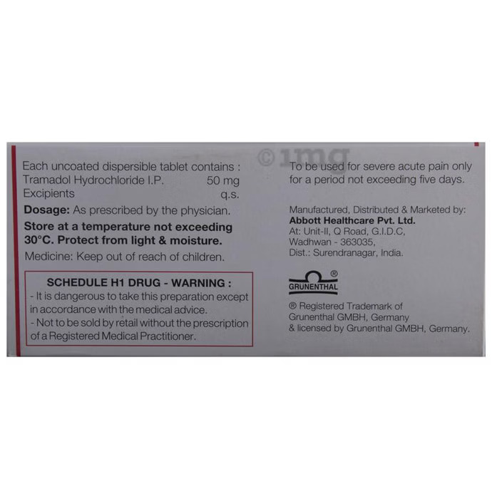 CONTRAMAL - DT 50MG TAB