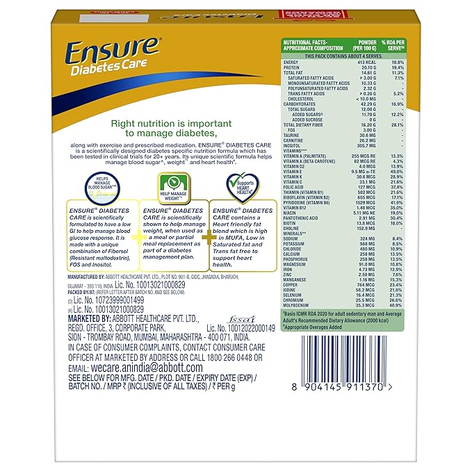 ENSURE DIABETES CARE CHOCOLATE 200G