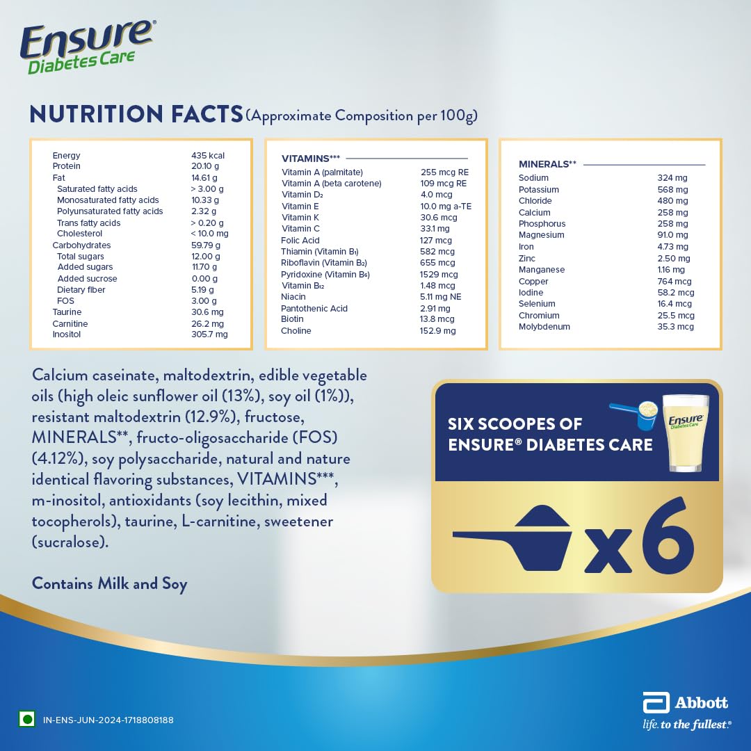ENSURE DIABETES CARE VANILLA 950G