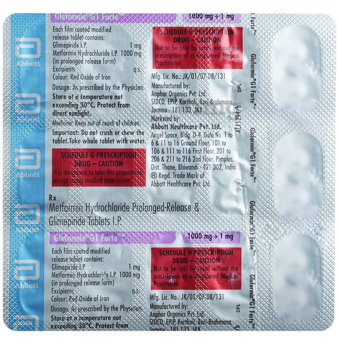 GLUFORMIN -G1 TABLET