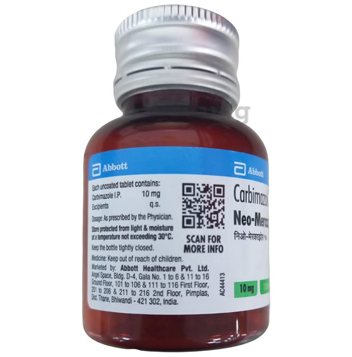 NEO-MERCAZOLE 10MG TABLETS