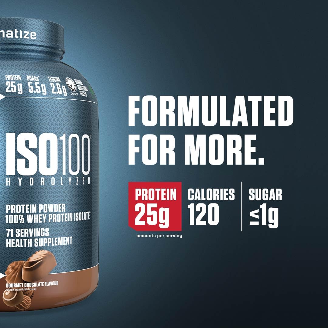 DYMATIZE ISO100 WHEY PROTEIN GOURMET CHOCOLATE 2.27KG (5LBS)