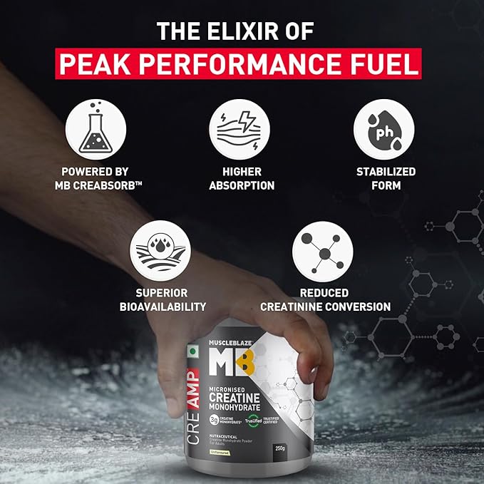 MUSCLES BLAZE MICRONISED CREATINE 250GM