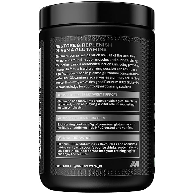 MUSCLETECH GLUTAMINE 250GM