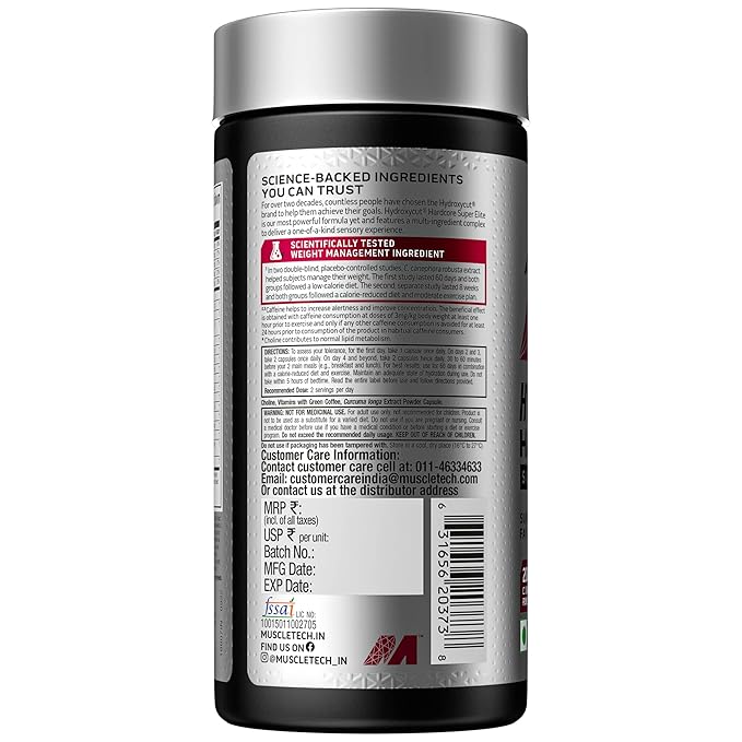 MUSCLETECH HYDROXYCUT SUPER ELITE 100 CAPSULES
