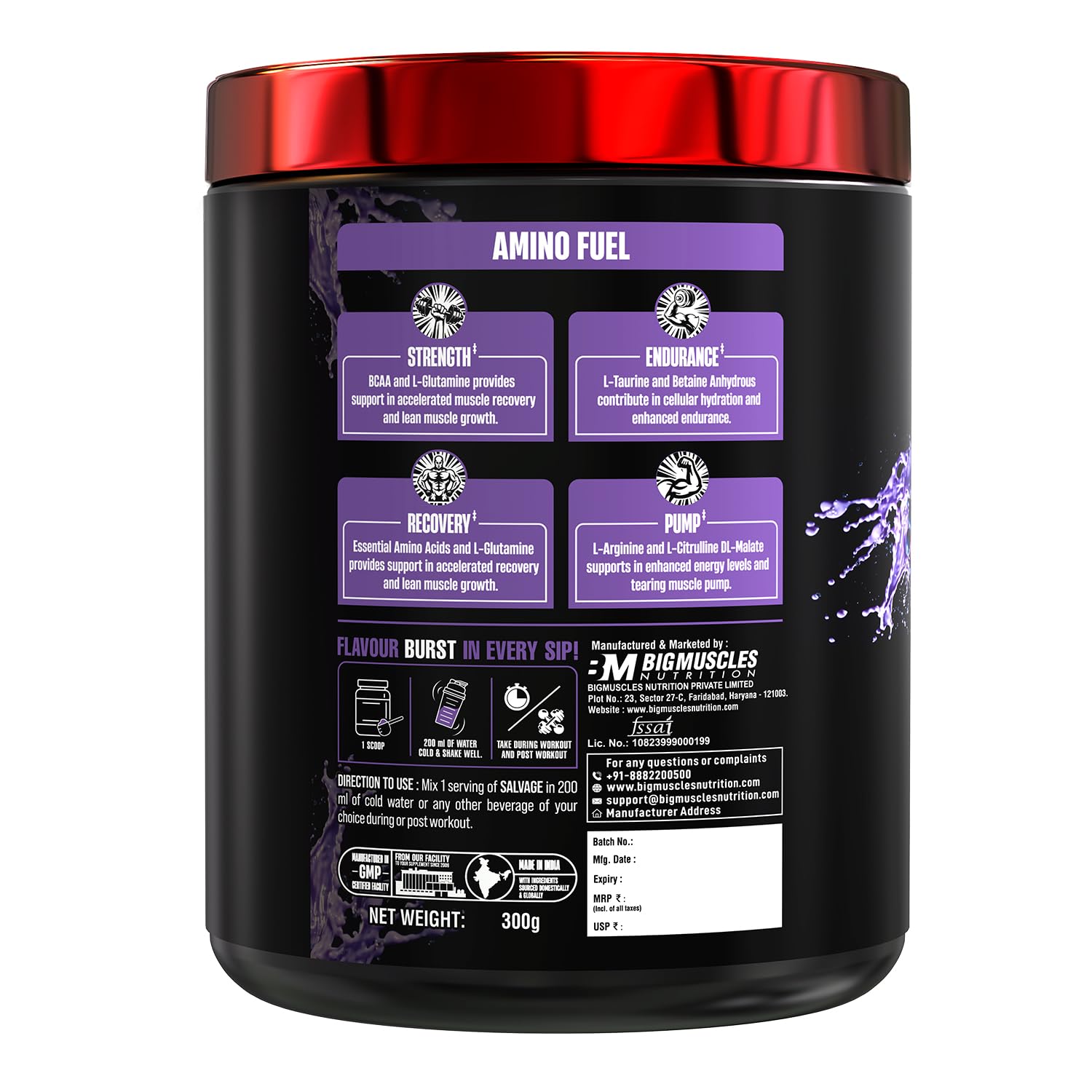 BIG MUSCLES SALVAGE ARCTIC BLAST 300GM