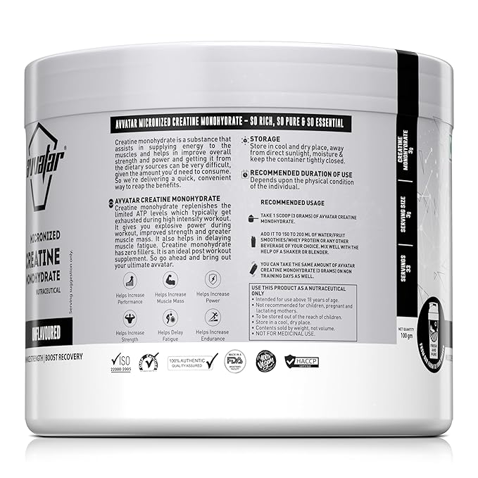 AVVATAR CREATINE MONOHYDRATE 100GM