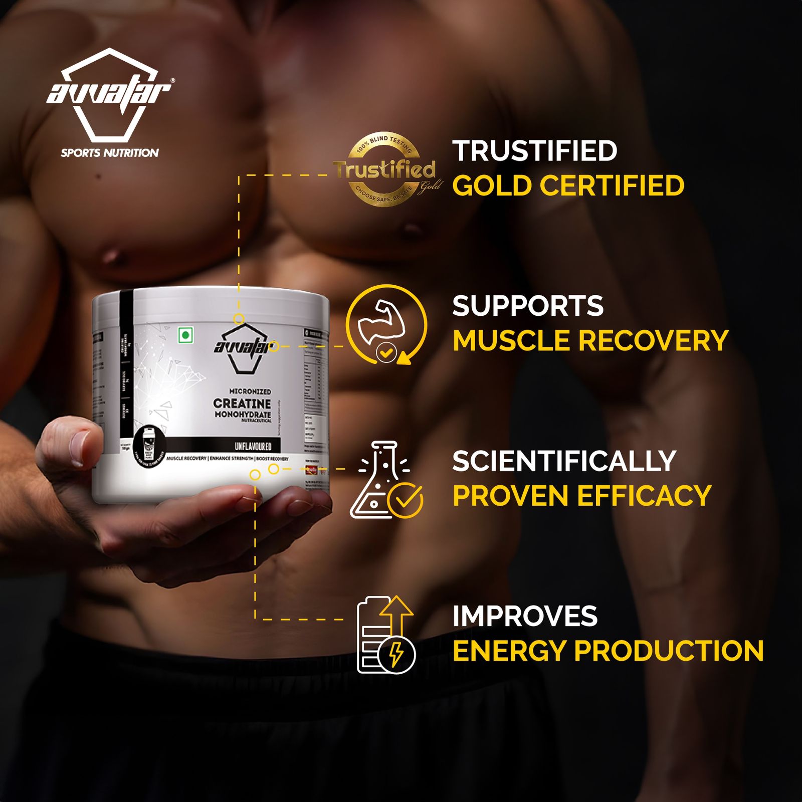 AVVATAR CREATINE MONOHYDRATE 100GM