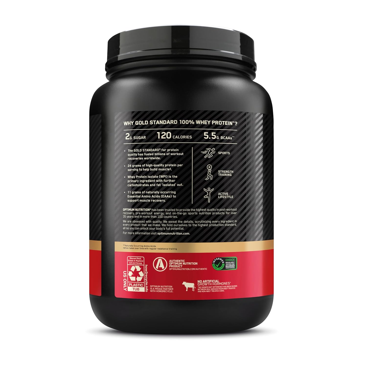OPTIMUM NUTRITION GOLD WHEY DOUBLE RICH CHOCOLATE 2LBS