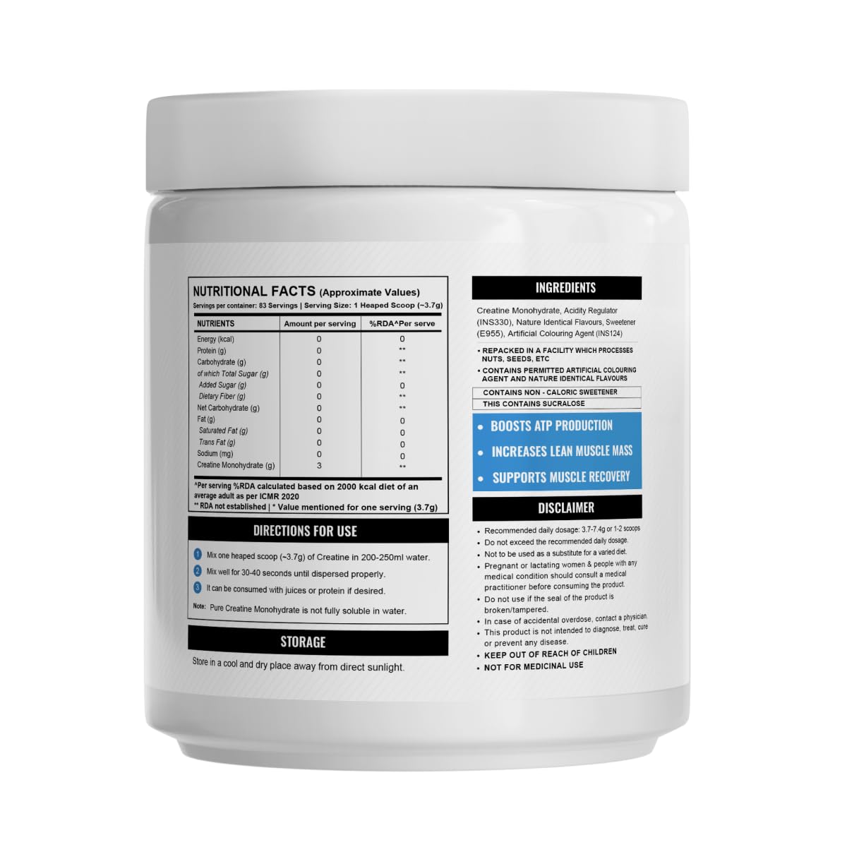 WELLCORE CREATINE FRUIT FUSION 307GM