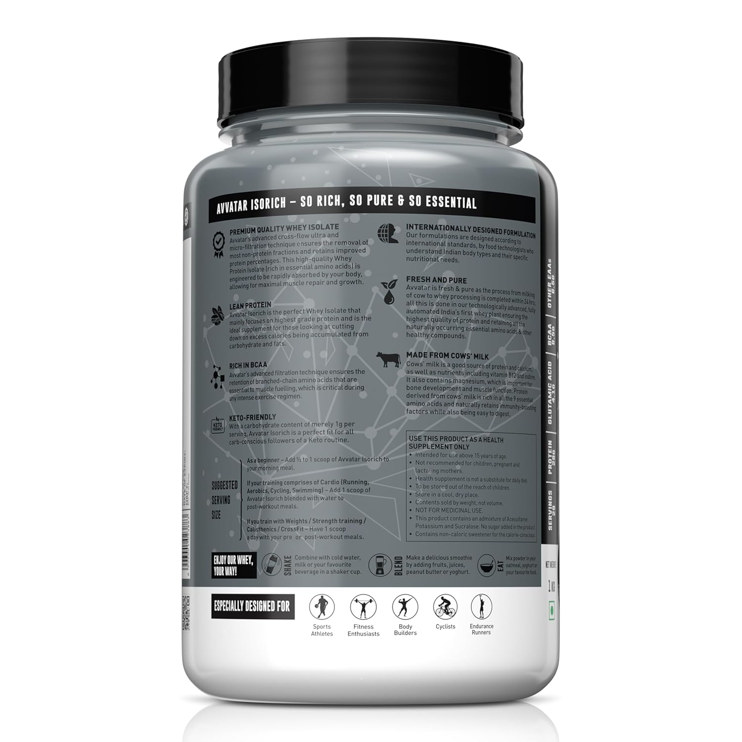 AVVATAR ISORICH PROTEIN MALAI KULFI 1KG