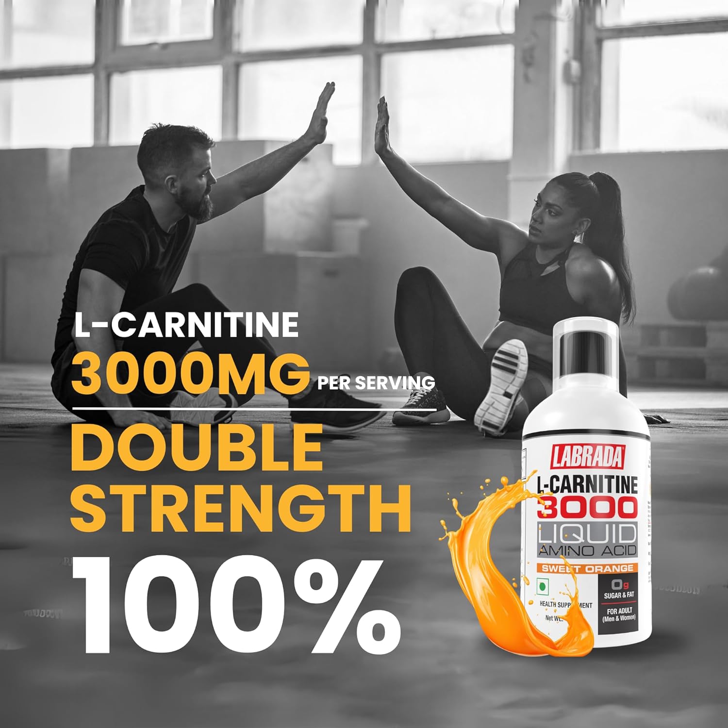 LABRADA L-CARNITINE 3000MG SWEET ORANGE LIQUID 450ML