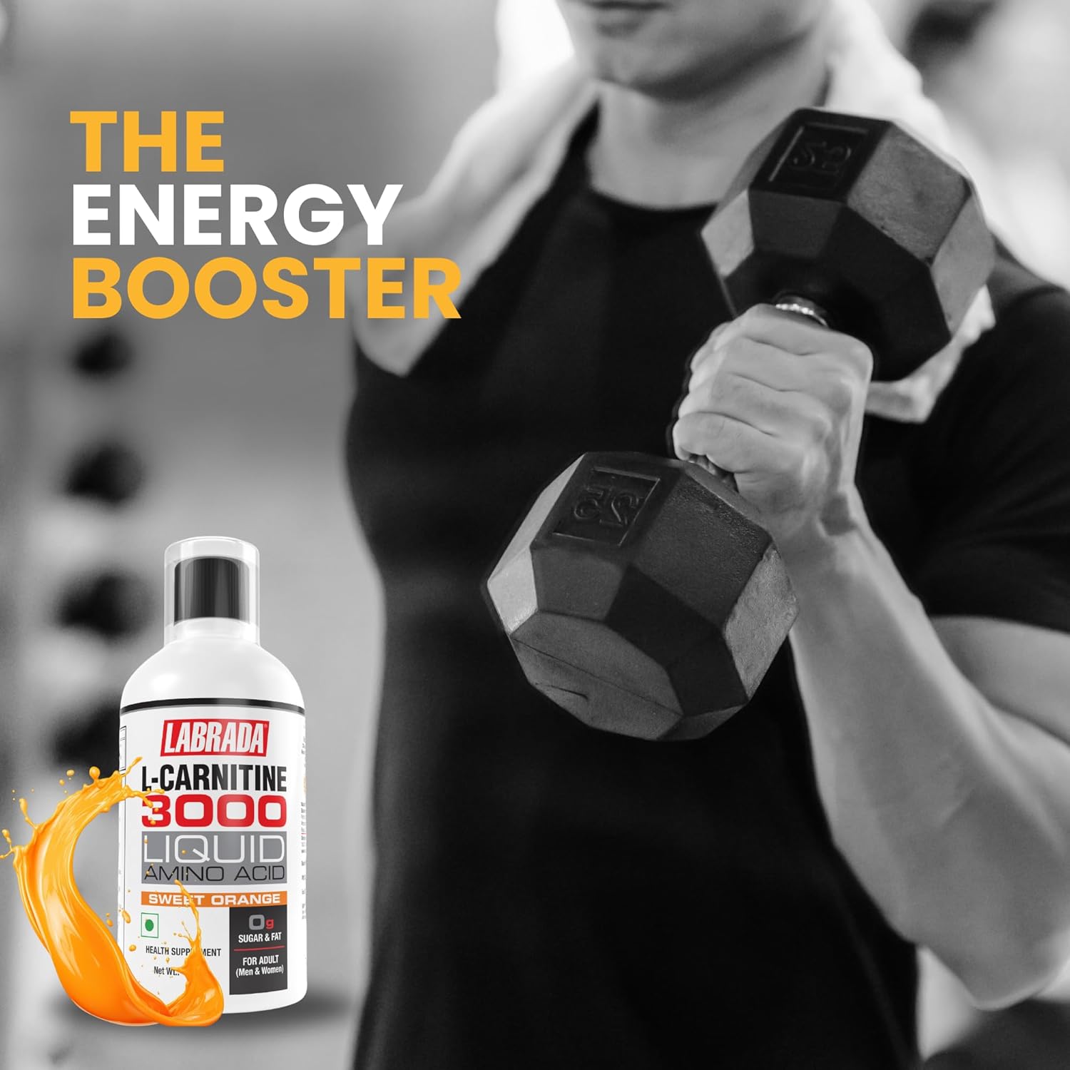 LABRADA L-CARNITINE 3000MG SWEET ORANGE LIQUID 450ML