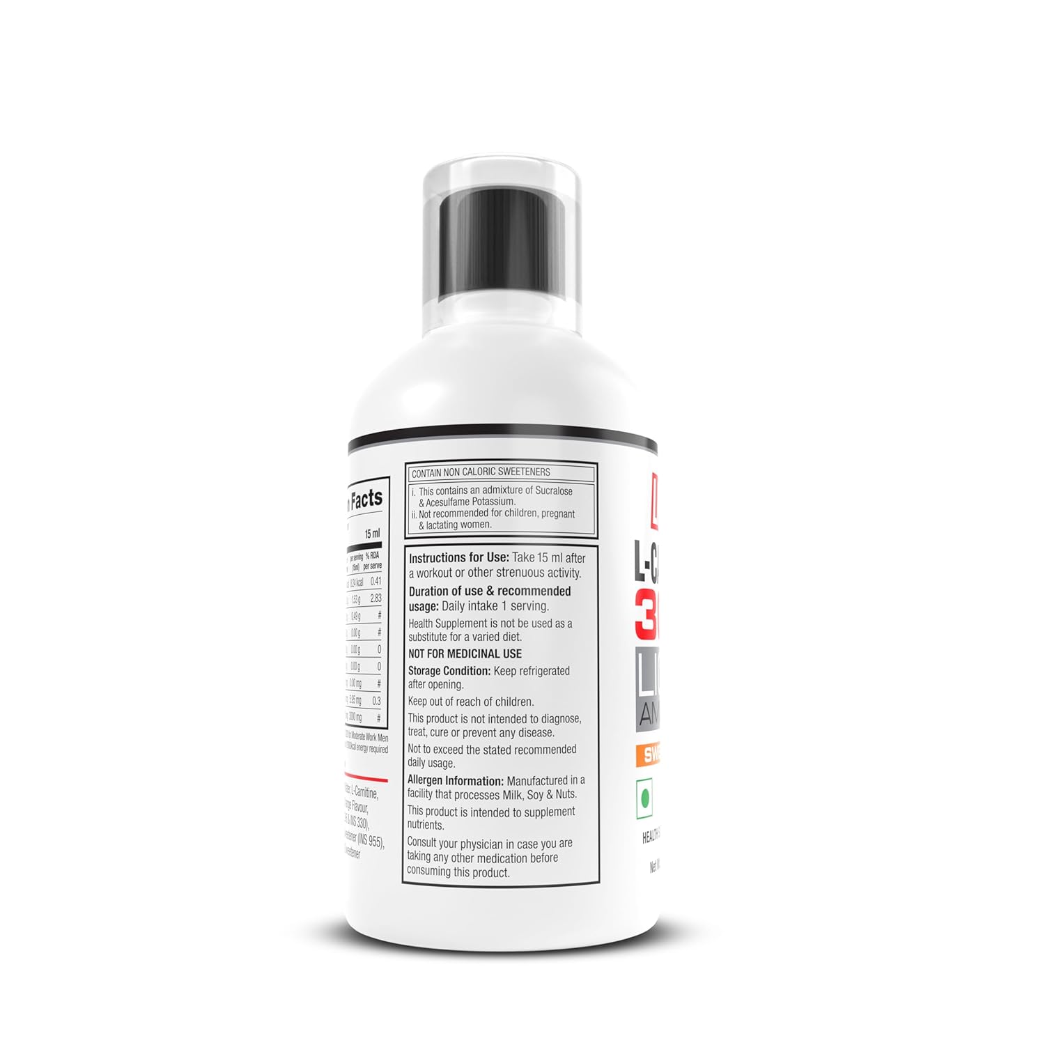 LABRADA L-CARNITINE 3000MG SWEET ORANGE LIQUID 450ML