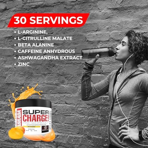 LABRADA SUPERCHARGE PRE-WORKOUT MANGO 150GM