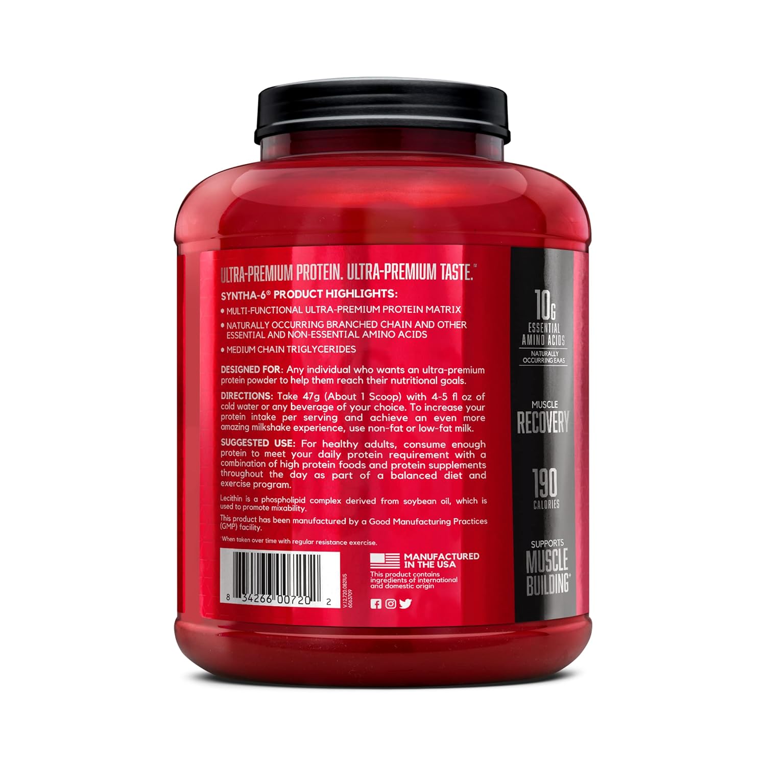 BSN SYNTHA-6 PROTEIN POWDER MILK CHOCOLATE 5LBS