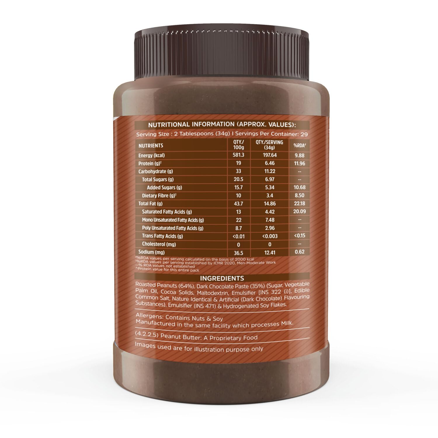 MUSCLEBLAZE CHOCOLATE PEANUT BUTTER CREAMY 1KG