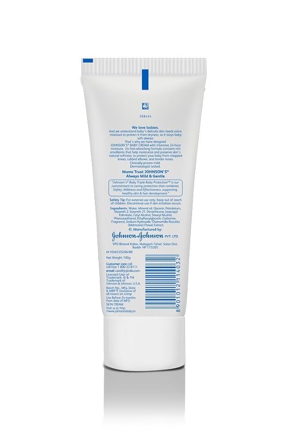 JOHNSONS BABY CREAM 100G
