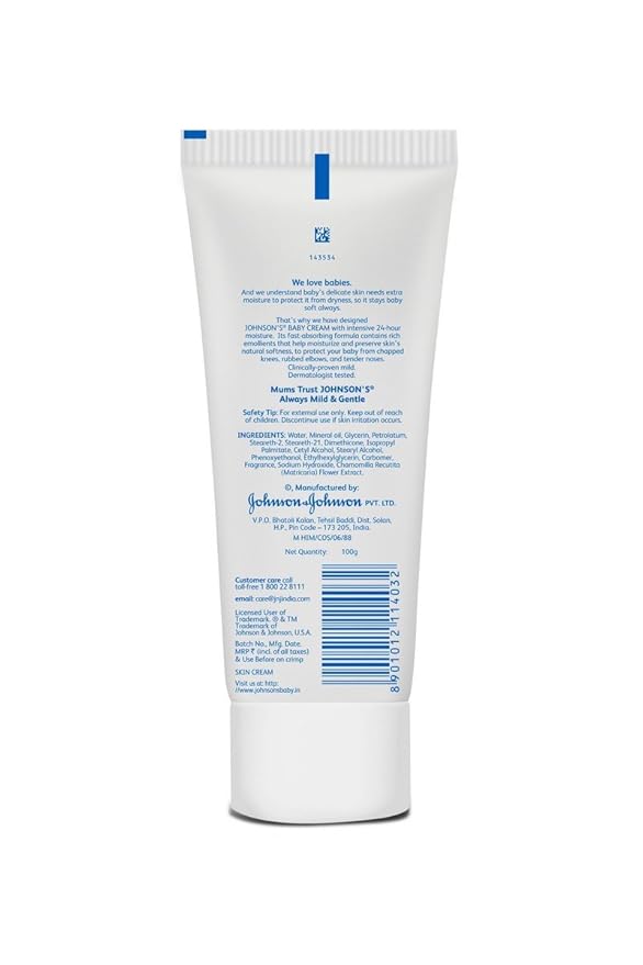 JOHNSONS BABY CREAM 100G