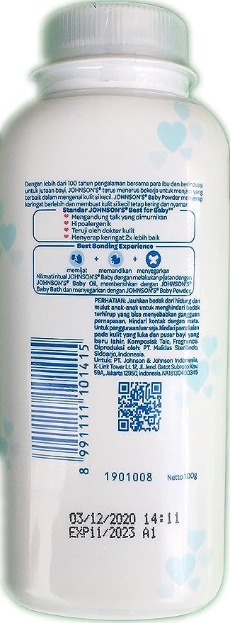 JOHNSONS BABY POWDER NATURAL 100GM