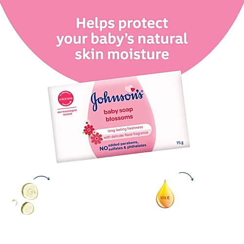 JOHNSONS BABY SOAP BLOSSOMS 75GM