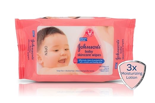 JOHNSONS BABY WIPES 20PCS