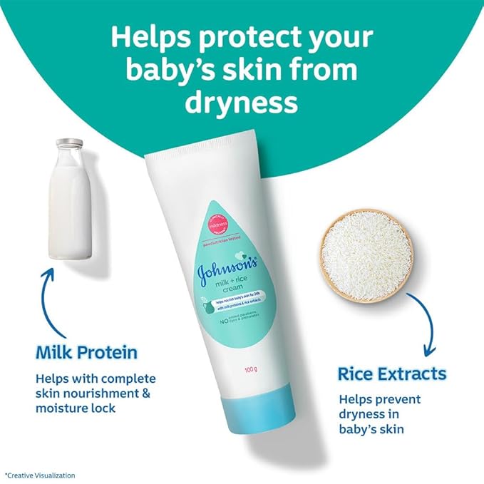 JOHNSONS MILK+RICE CREAM 100G
