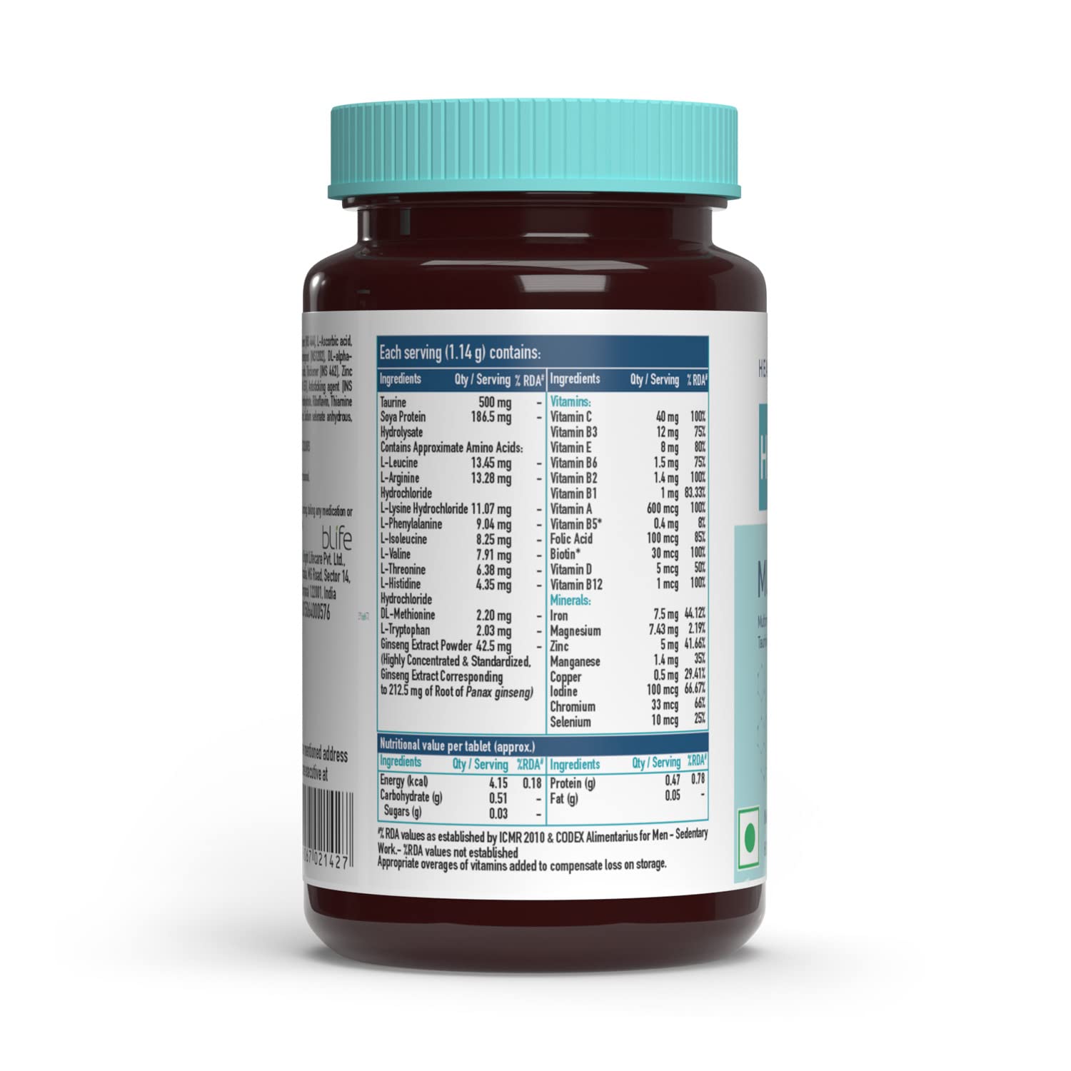 HEALTHKART MULTIVITAMINS UNFLAVORED 90 TABLETS