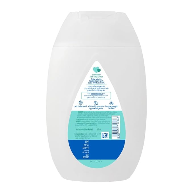 JOHNSONS MILK+RICE LOTION 100ML