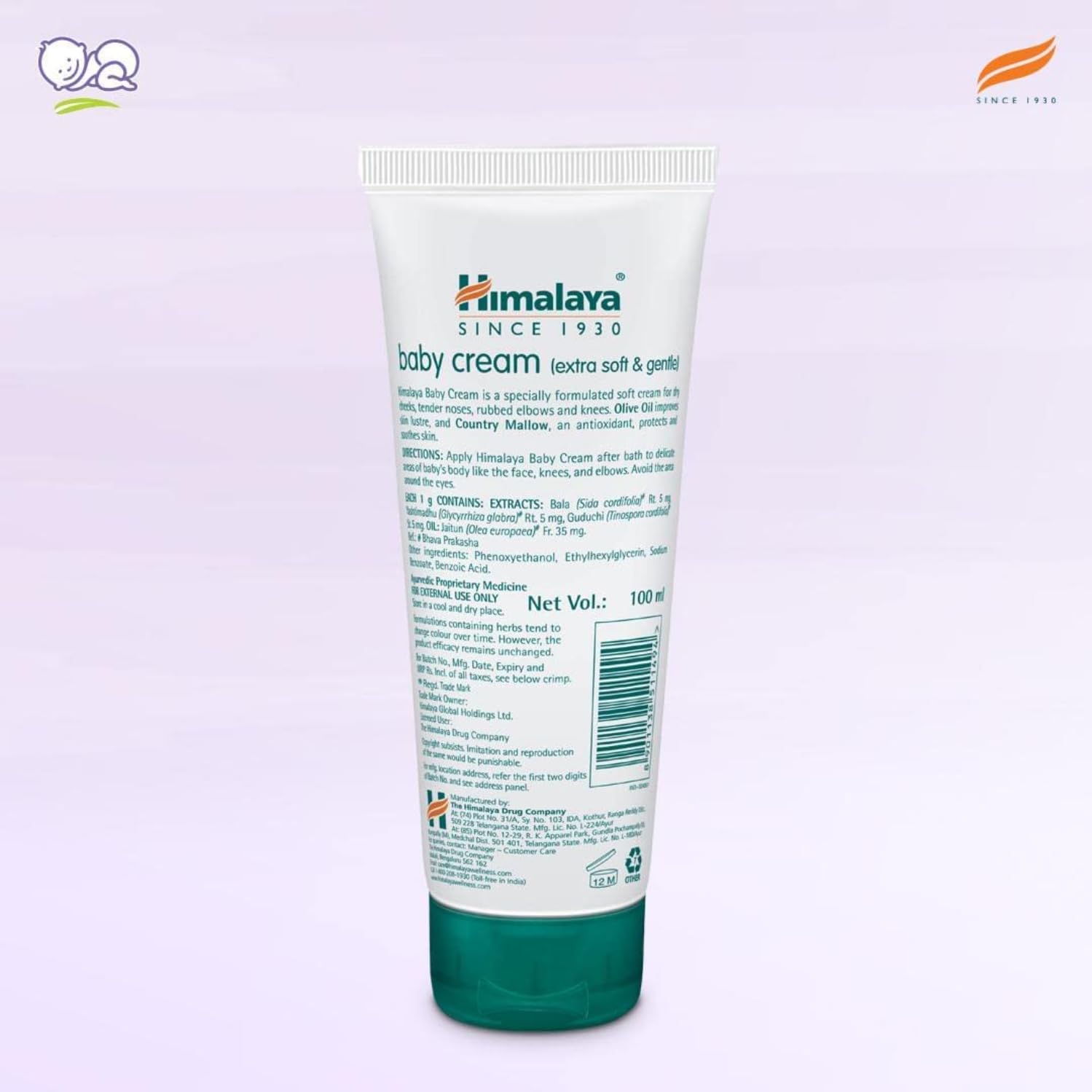 HIMALAYA BABY CREAM 100GM