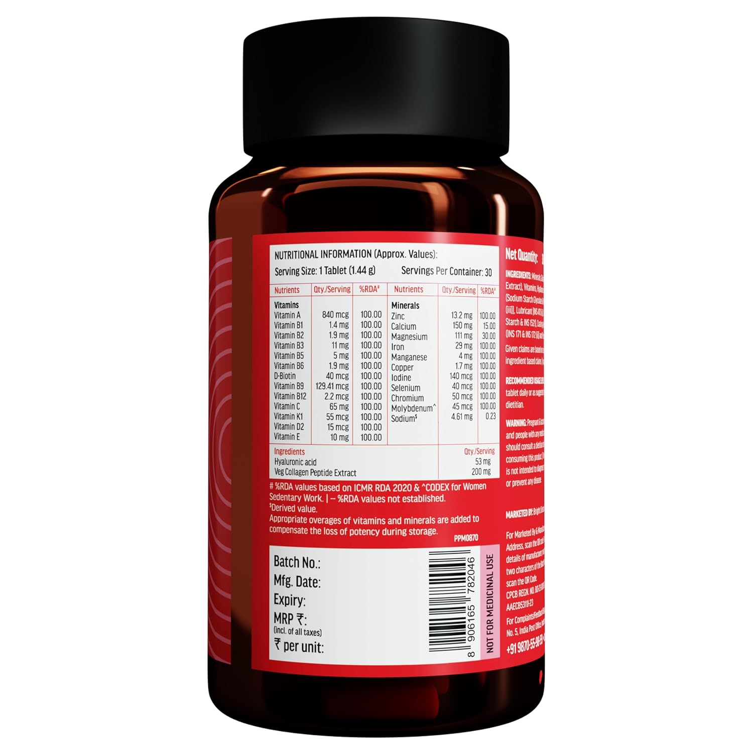 HEALTHKART HK VITALS MULTIVITAMIN PLUS WOMEN UNFLAVORED 30 TABLETS