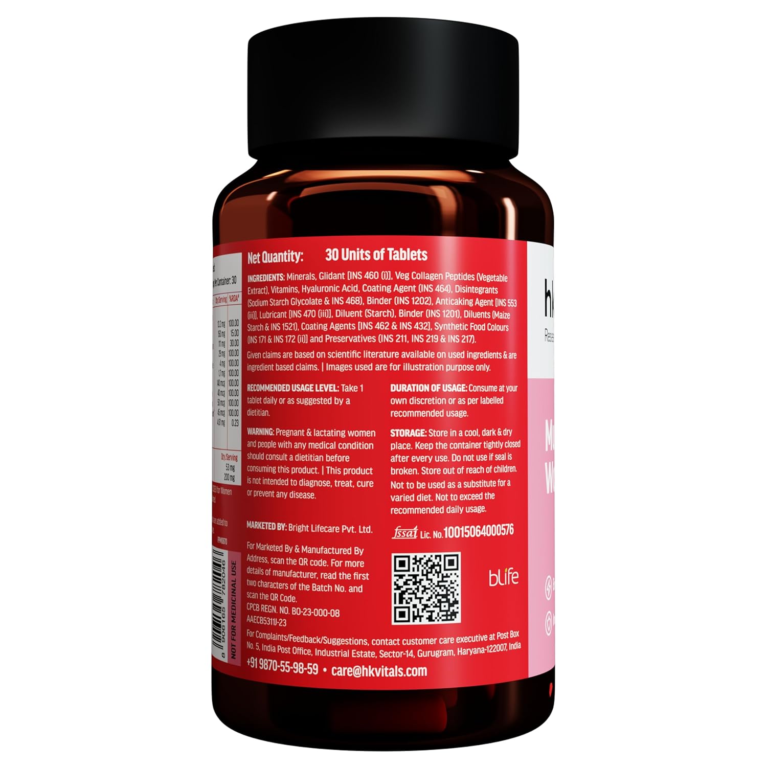 HEALTHKART HK VITALS MULTIVITAMIN PLUS WOMEN UNFLAVORED 30 TABLETS