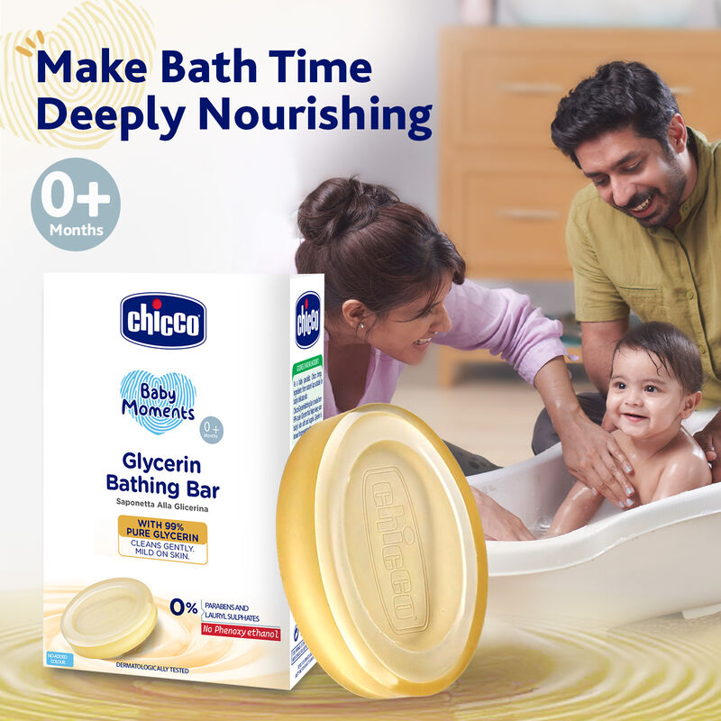 CHICCO BM GLYCER IN BATHING BAR 75GM