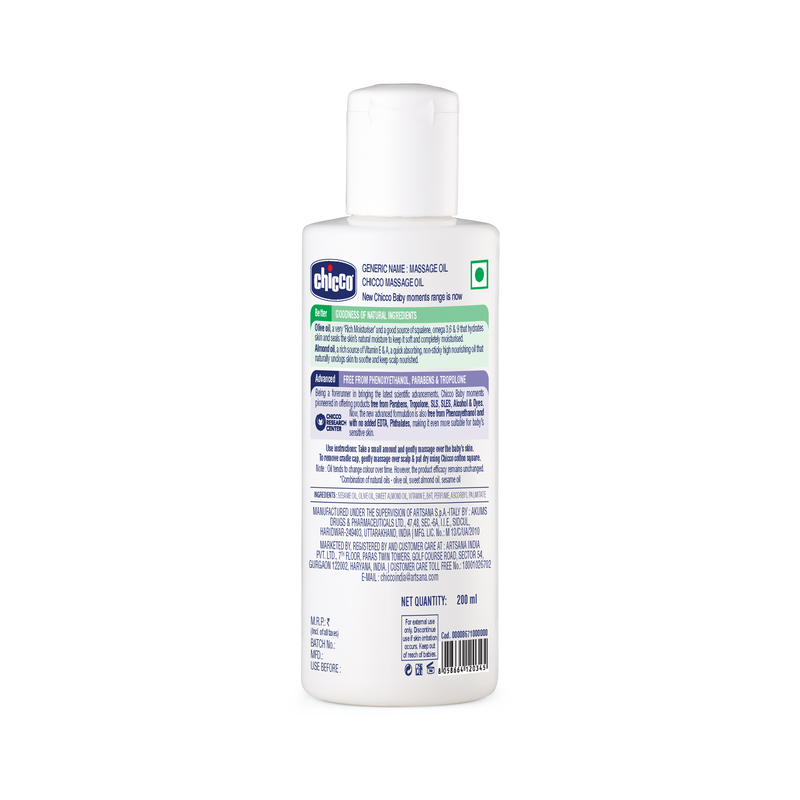 CHICCO BM MASSAGE OIL 200ML