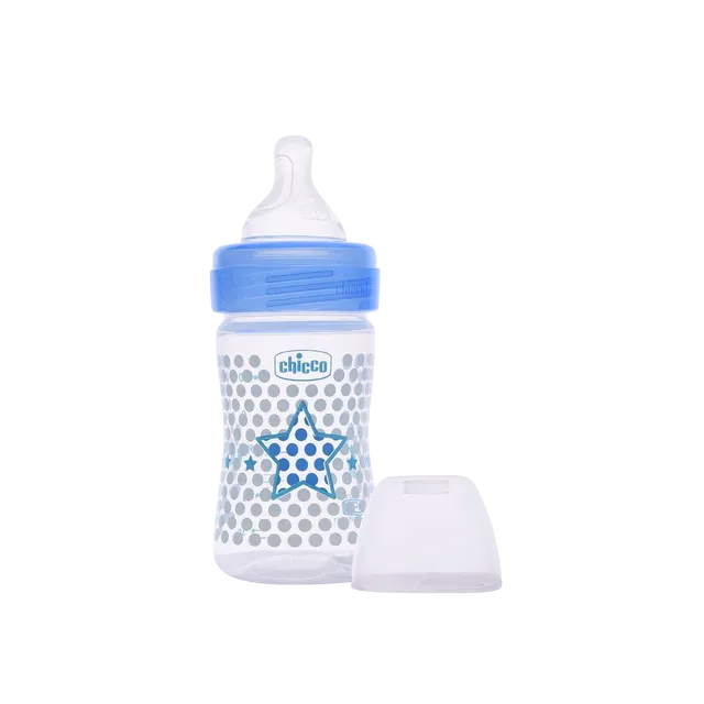 CHICCO BOTTEL WB SIL PHY BLUE 150ML