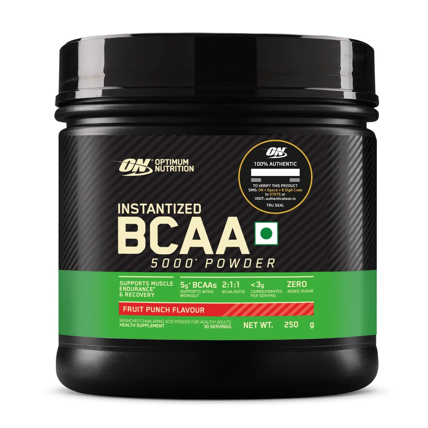 OPTIMUM NUTRITION BCAA5000 POWDER FRUIT PUNCH 250GM