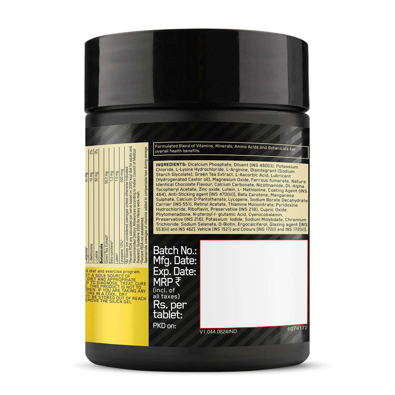 OPTIMUM NUTRITION MULTIVITAMIN FOR MEN 60 TABLETS
