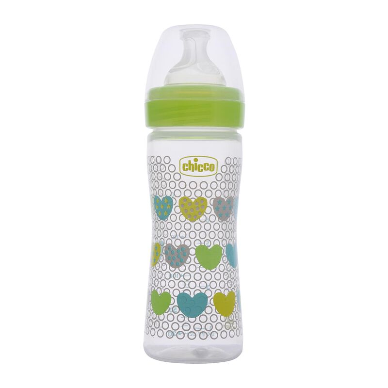 CHICCO BOTTEL WB SIL PHY GREEN 250ML