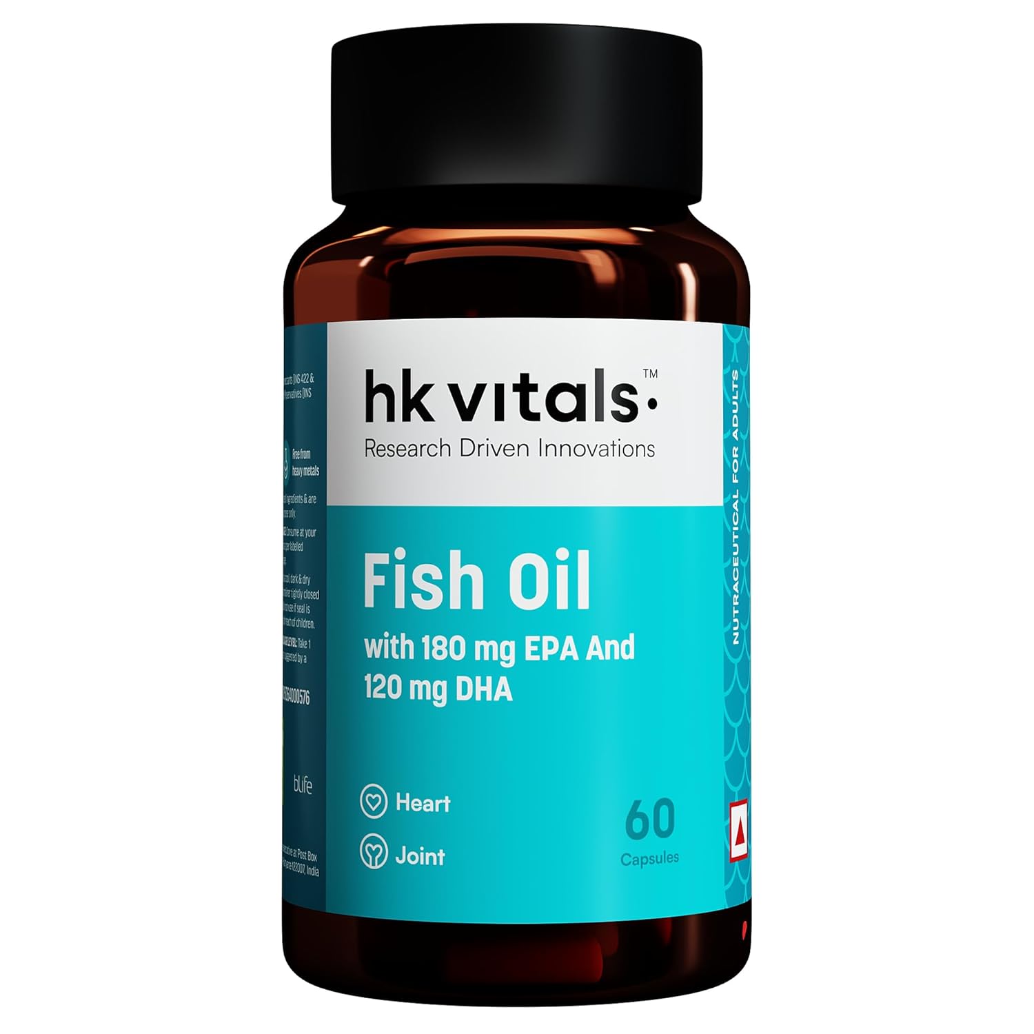 HEALTHKART FISH OIL 1000MG WITH 180MG EPA AND 120MG DHA 90 CAPSULES