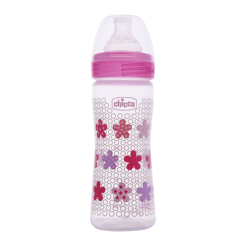 CHICCO BOTTEL WB SIL PHY PINK 250ML