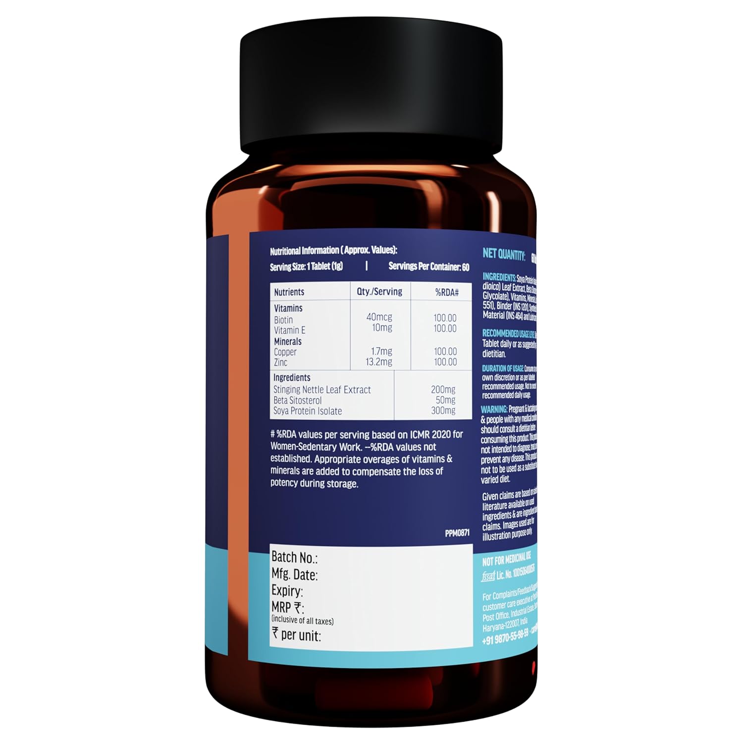 HEALTHKART HK VITALS DHT BLOCKER WITH BIOTIN UNFLAVORED 60 TABLETS