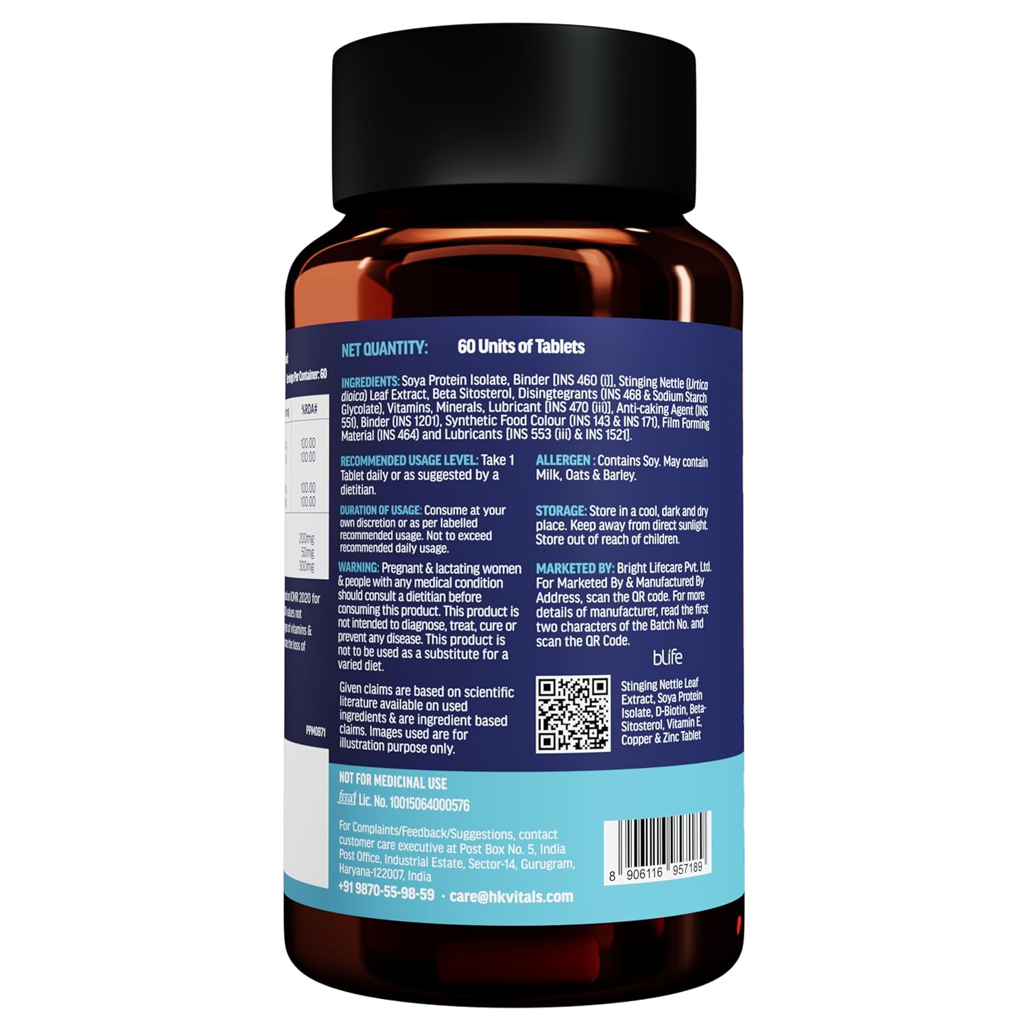 HEALTHKART HK VITALS DHT BLOCKER WITH BIOTIN UNFLAVORED 60 TABLETS