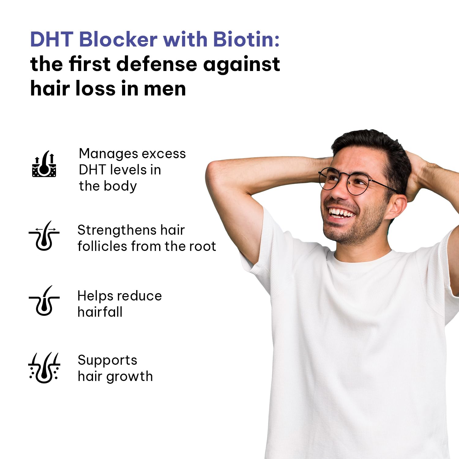 HEALTHKART HK VITALS DHT BLOCKER WITH BIOTIN UNFLAVORED 60 TABLETS