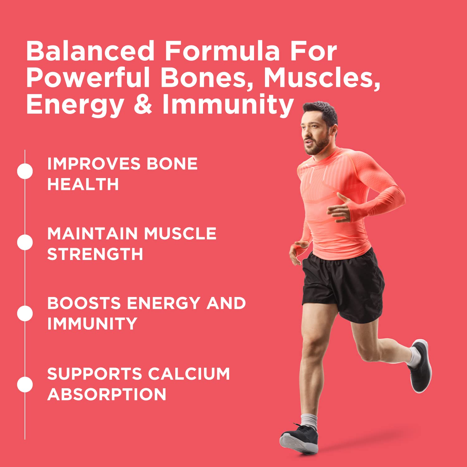 HEALTHKART HK VITALS CALCIUM WITH MAG ZINC & VITAMIN D3 UNFLAVORED 60 TABLETS