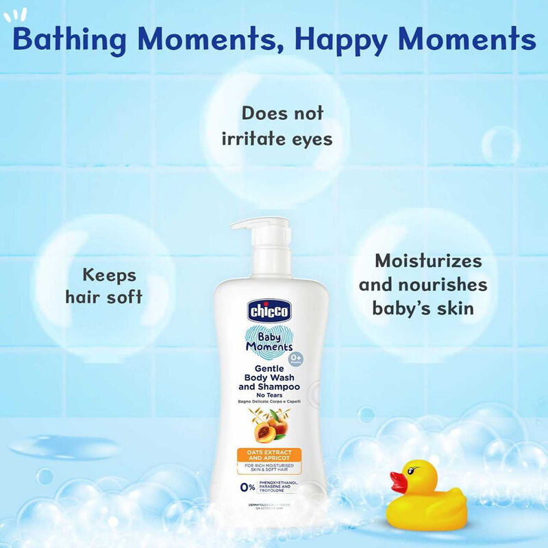 CHICCO GENTLE BODY WASH & SHAMPOO 200ML