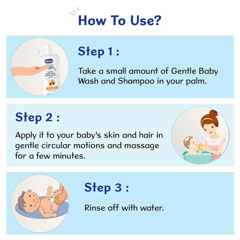 CHICCO GENTLE BODY WASH & SHAMPOO 200ML