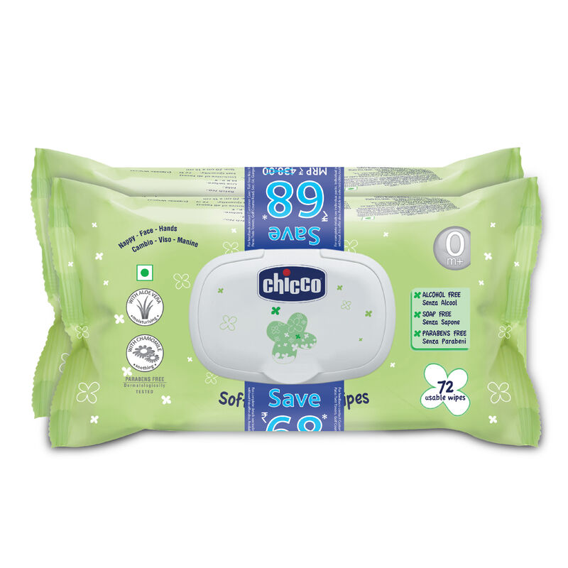 CHICCO SOFT CLEANSING WIPES B1 2PCS