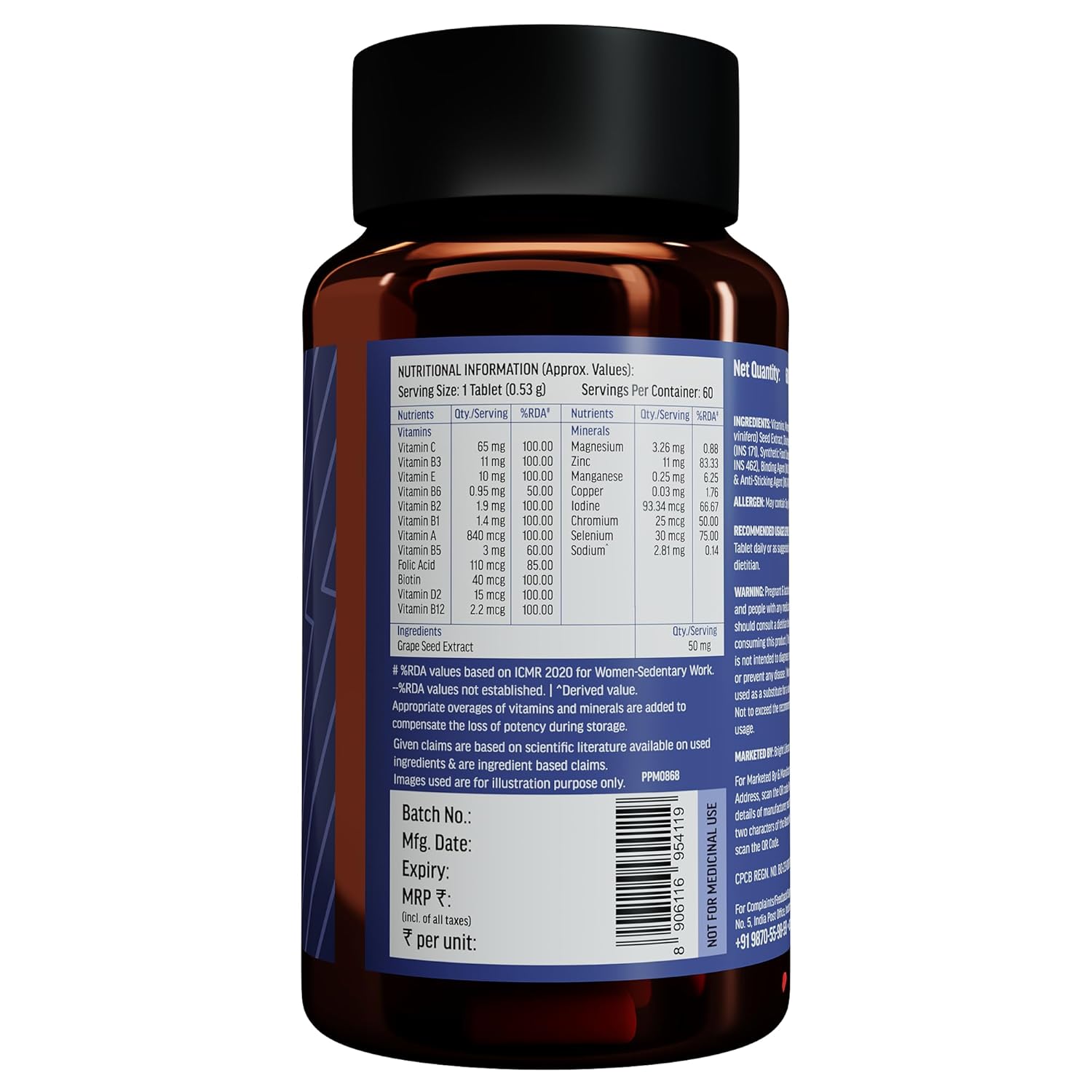 HEALTHKART HK VITALS ZINC COMPLEX 60 TABLETS