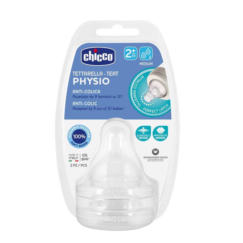 CHICCO TEATS PERFECTS 2M+MEDIUM S