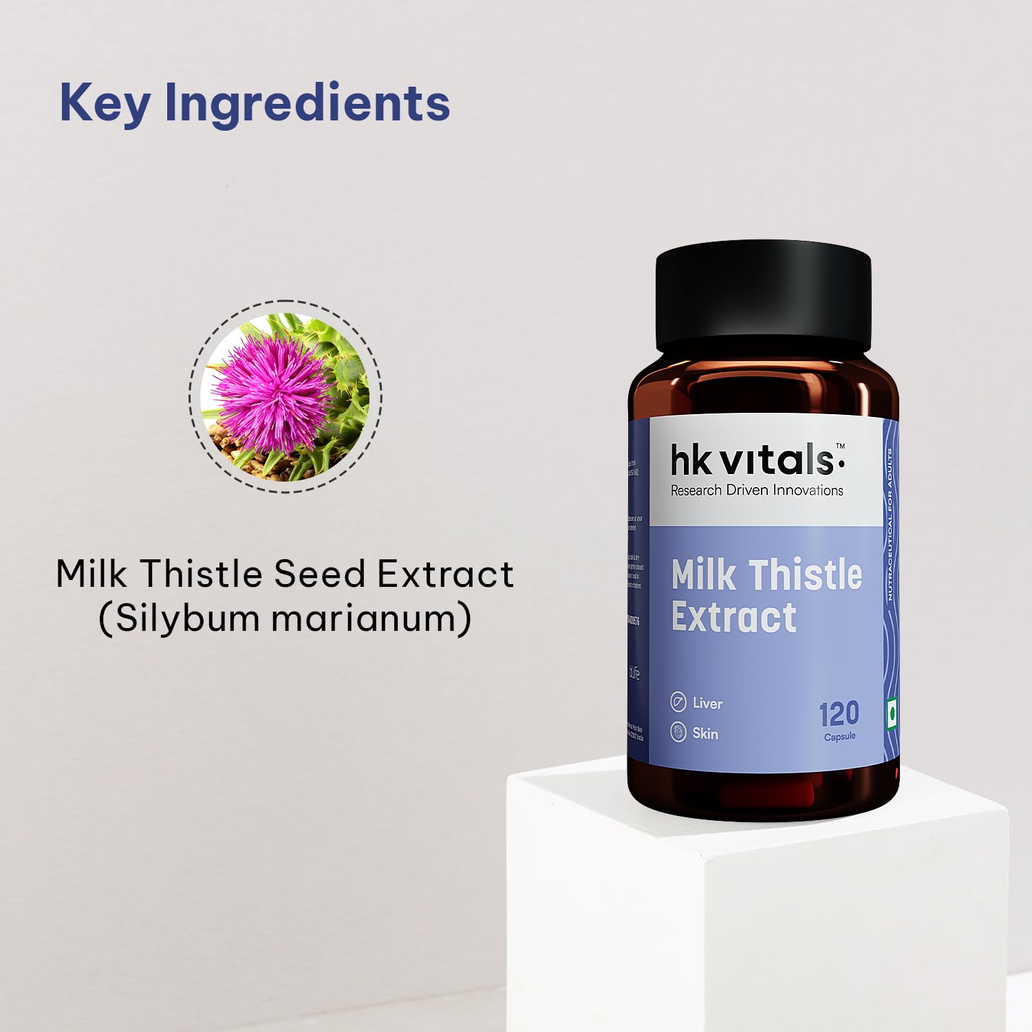 HEALTHKART HK VITALS MILK THISTLE EXTRACT 600MG 120 CAPSULES
